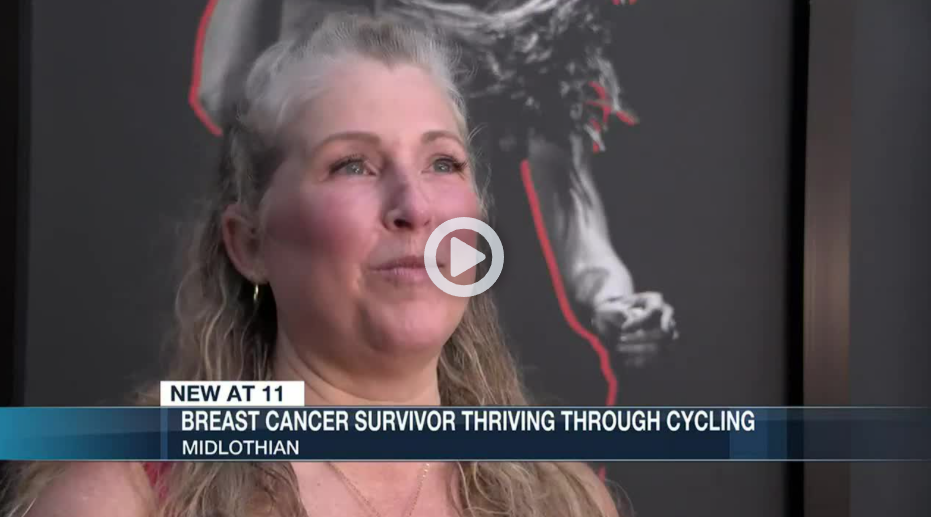 <p><span>In honor of Breast Cancer Awareness Month, CycleBar owner, </span><span>Donna Suro</span><span> shared her story about her breast cancer journey and how she never gave up on her dream of opening her own CycleBar studios with </span><span>NBC12 - WWBT</span><span>.</span><br><span>Congratulations to Donna on her second CycleBar opening and 5 years in remission!</span></p>